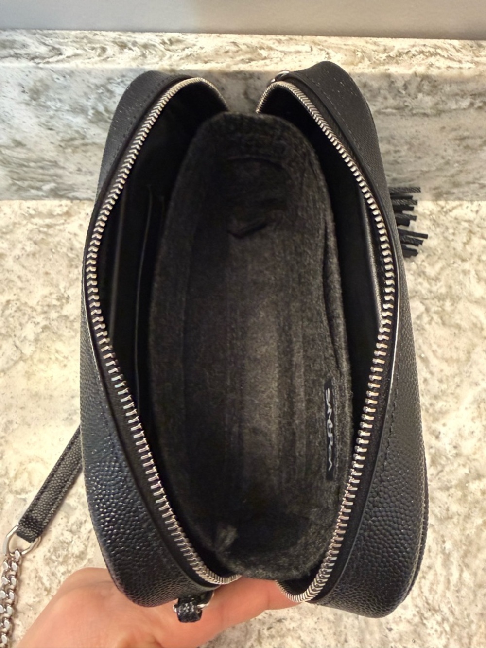 Saint Laurent YSL Monogram Mini Lou Camera Bag ~ Black with Silver Hardware - Picture 7 of 16